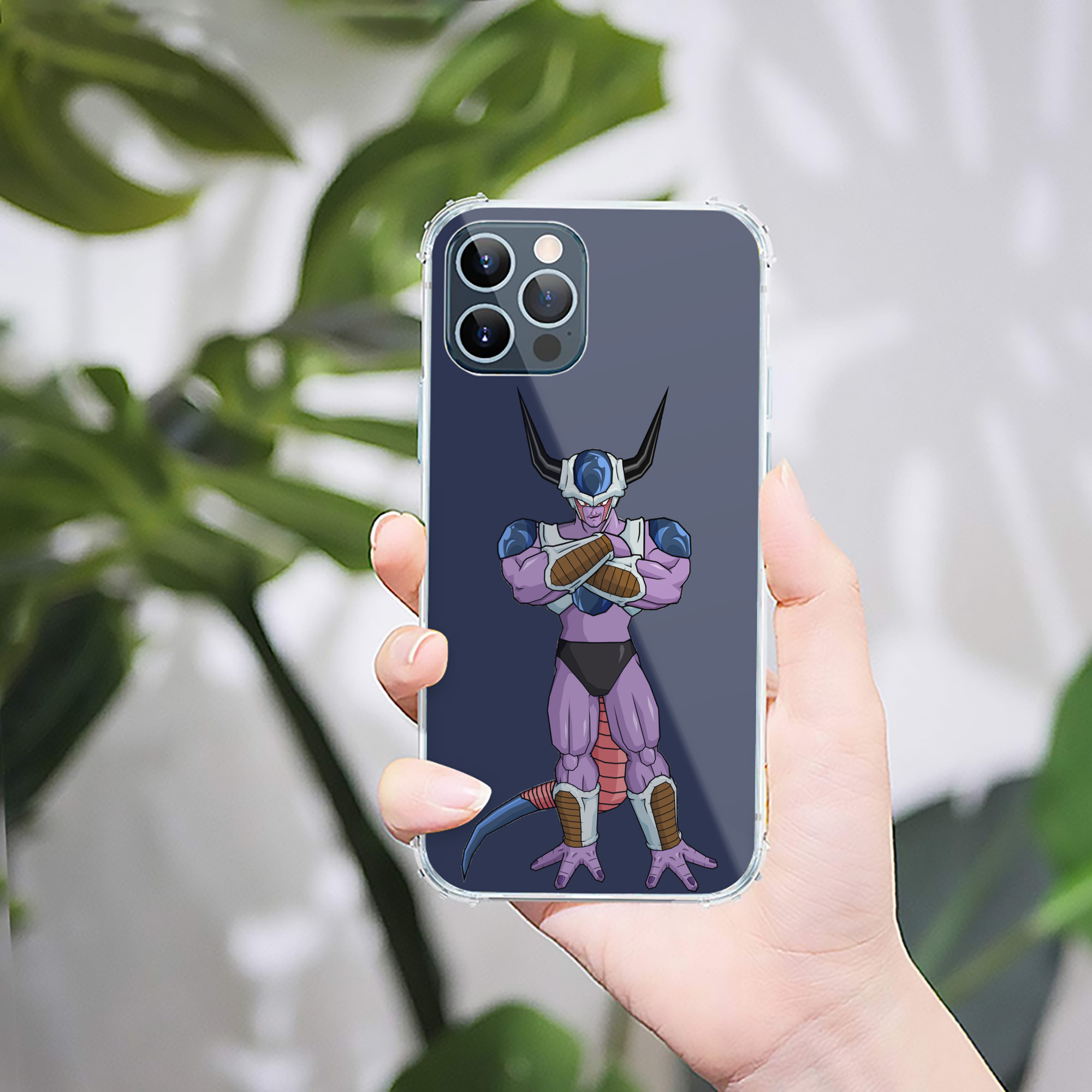 （画像用） ドラゴンボール フリーザ DRAGON BALL Frieza 【iPhone 12シリーズ対応】透明スマホケース（クリアソフトケース）